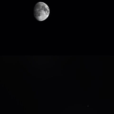 月と土星の接近