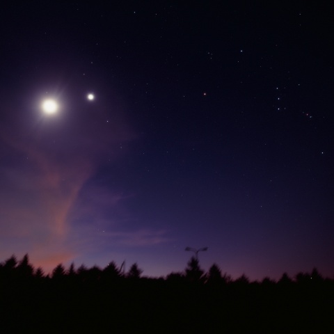 月と金星の接近