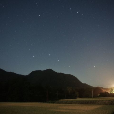 実りの季節の星空