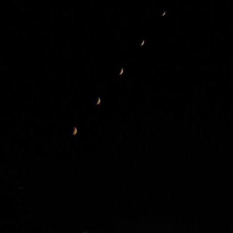 仙台での部分月食