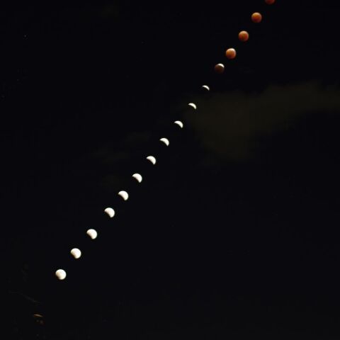 仙台での皆既月食