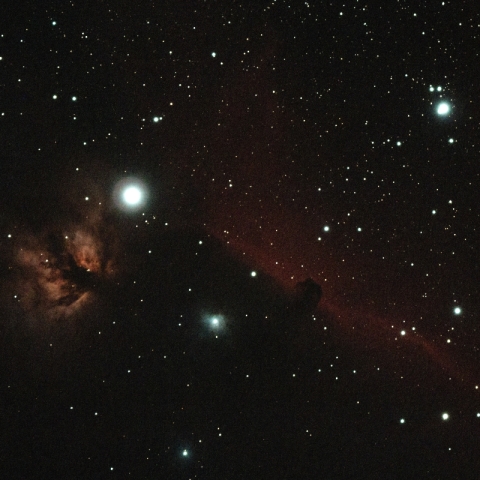 馬頭星雲と燃える木