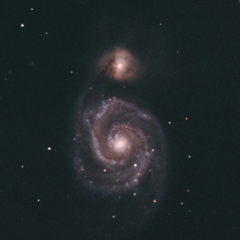 住宅地からのM51 