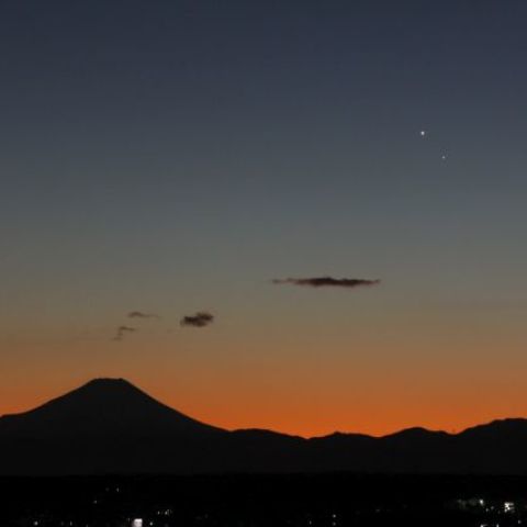 金星と水星の接近