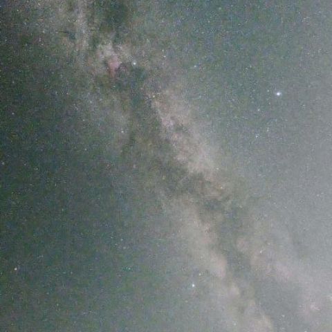 夏の大三角形と銀河