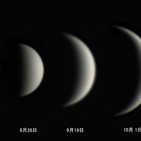 金星の位相変化