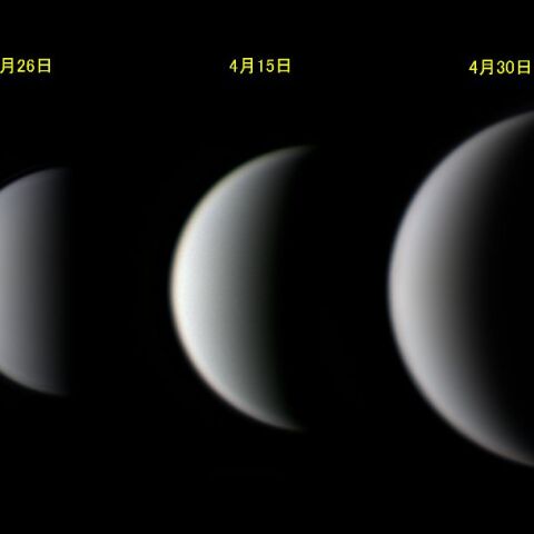 金星の位相変化(4月30日)
