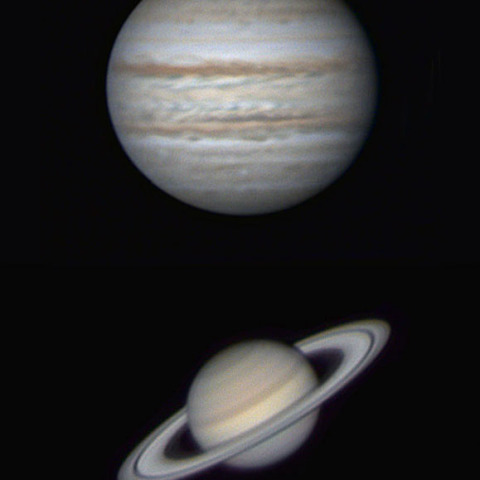 木星と土星(7月23日)