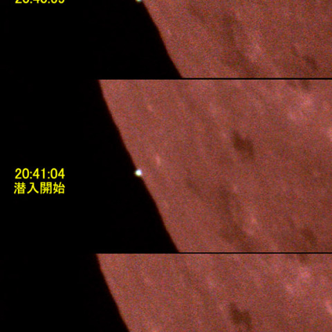 天王星食　潜入の進行