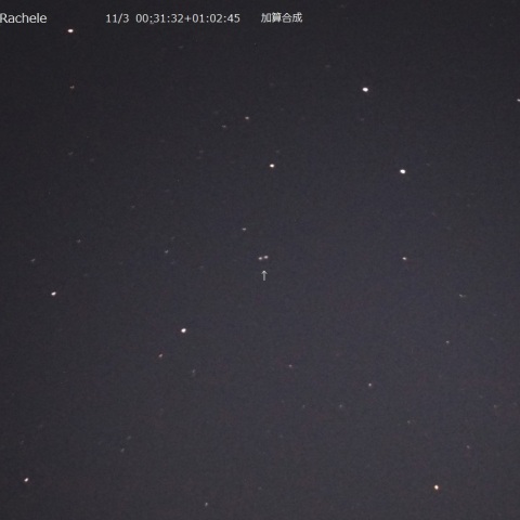 674 Rachele（レイチェル）の31分間の動き