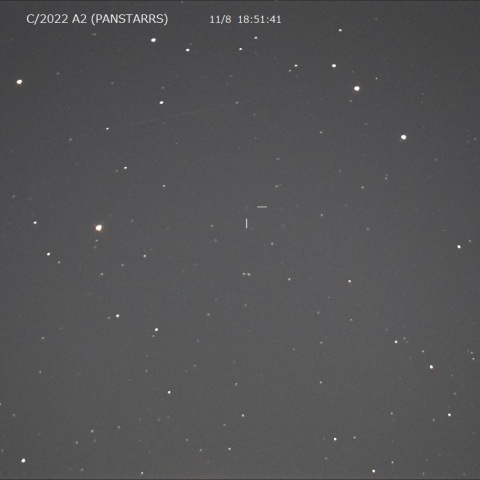 11月8日「C/2022 A2 (PANSTARRS)」