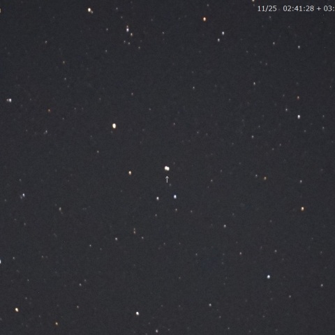 5 Astraea の35分間の動き