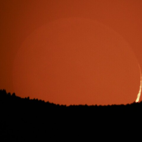 元旦の月の入り②