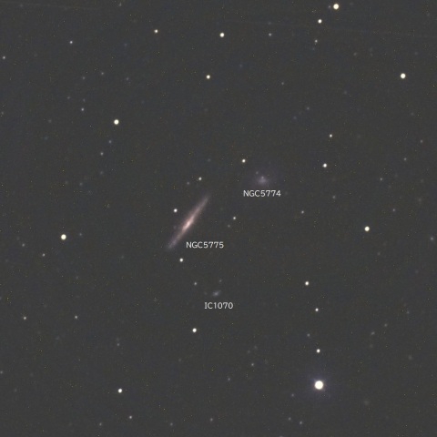NGC5775付近(おとめ座の銀河)