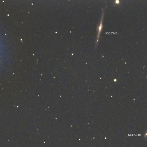 NGC5740,5746（おとめ座の銀河）