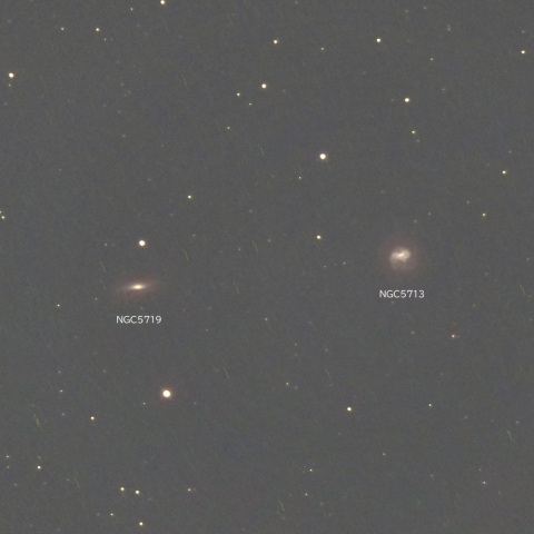 NGC5713,5719 (おとめ座の銀河2態)