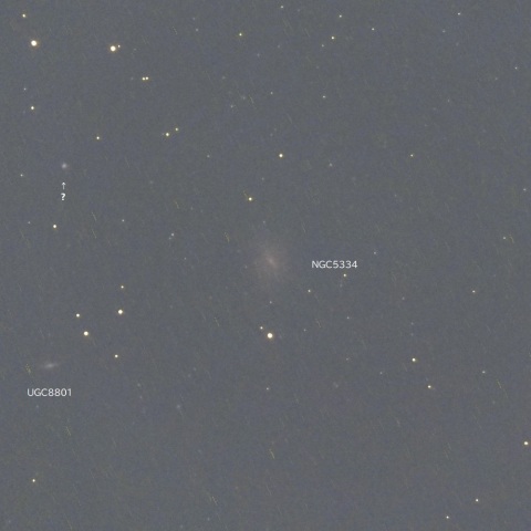 NGC5334,UGC8801 (おとめ座の銀河)
