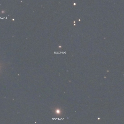 NGC1407など（エリダヌス座の銀河群）