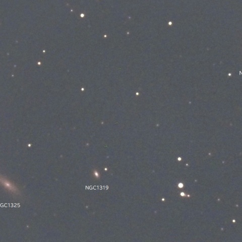 NGC1325付近（エリダヌス座の銀河群）