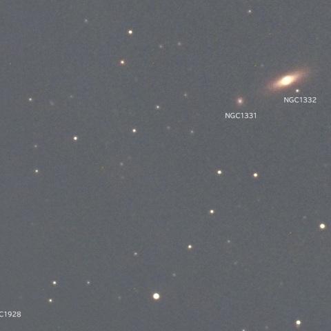 NGC1332付近（エリダヌス座の銀河群）