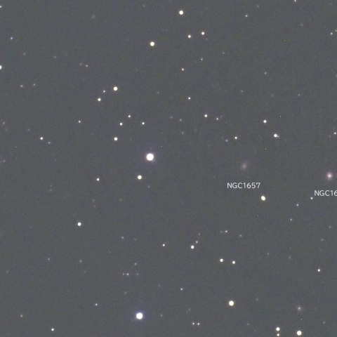 NGC1654など（エリダヌス座の銀河）