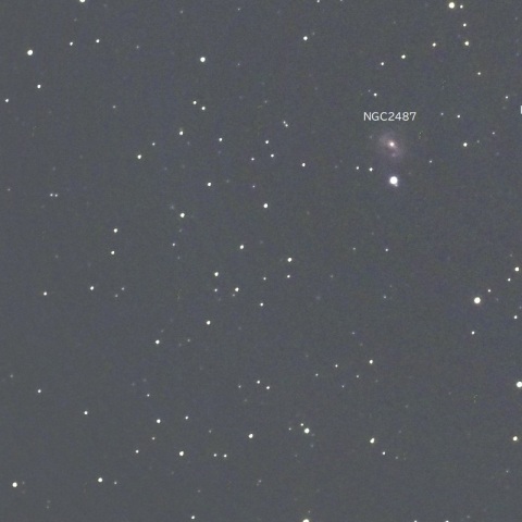 NGC2487付近（ふたご座の銀河）