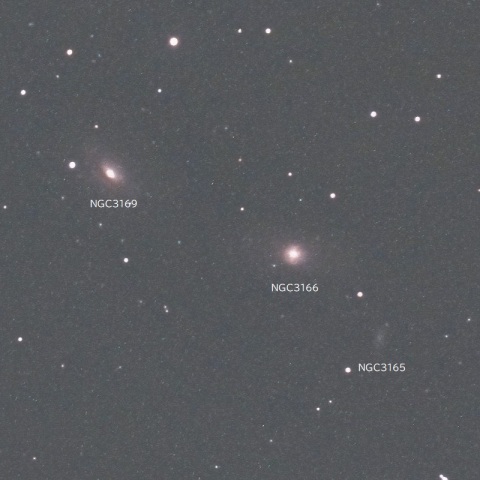 NGC3166付近（ろくぶんぎ座の銀河）