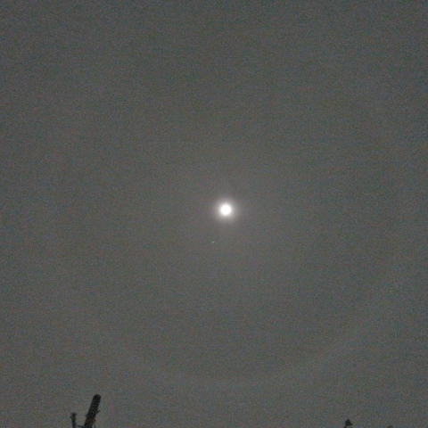 月・木星・月暈