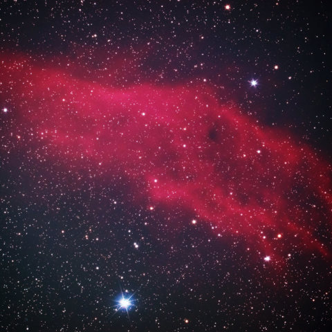 K-5Ⅱsで撮るカリフォルニア星雲