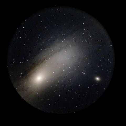 C-8 + 縮小コリメート法によるM31の右半分