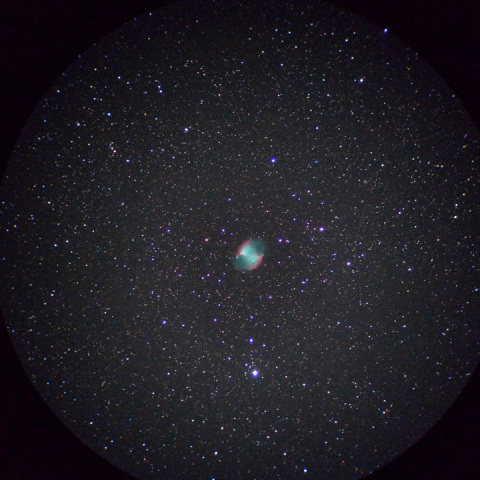 A80Mアクロマート鏡筒＋縮小コリメート法によるM27（その２）