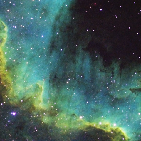 NGC7000_ICX285ALによるHubble Palette(S2とOⅢを追加)