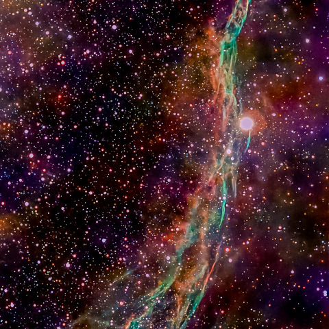 NGC6960 網状星雲 ベール星雲 西側