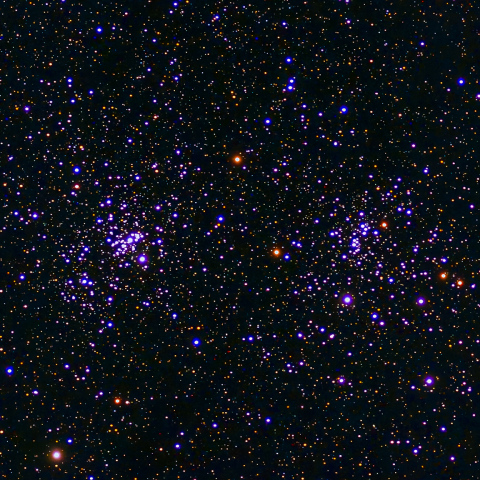 二重星団 Hχ ペルセウス座 散開星団