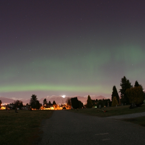 バンクーバーからのオーロラ