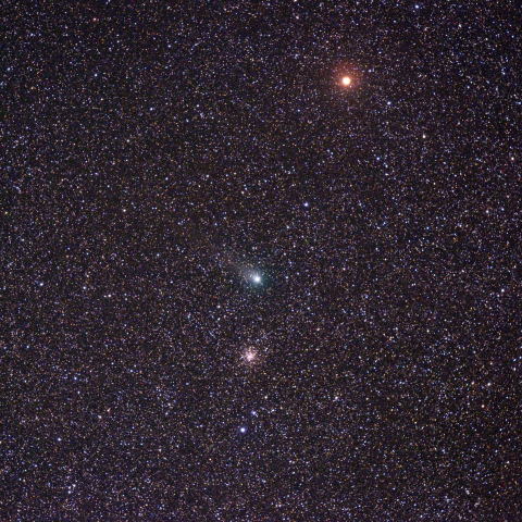 M71に接近したガラッド彗星