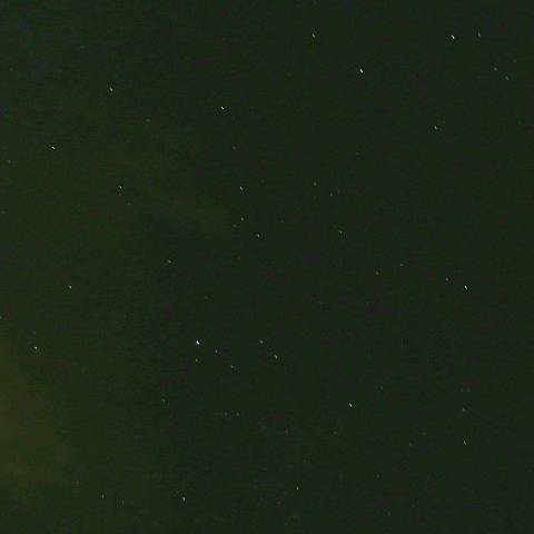 ペルセ群1日前の星景