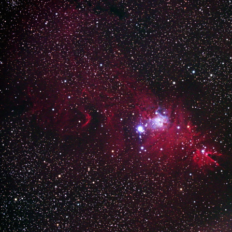 クリスマスツリー星団　コーン星雲