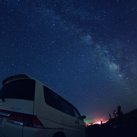 カメラ女子と天の川
