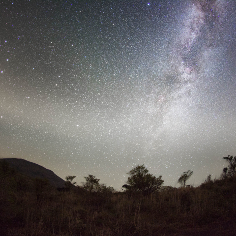 北斗七星と天の川
