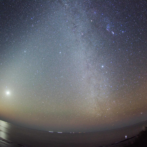 金星の道と黄道光