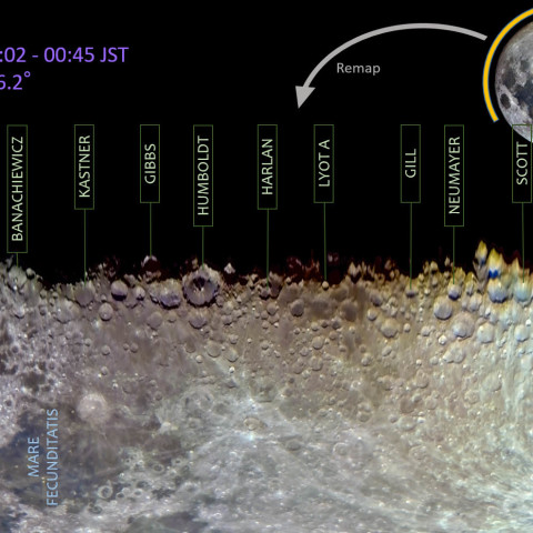 月の南東側（2016/04/23）