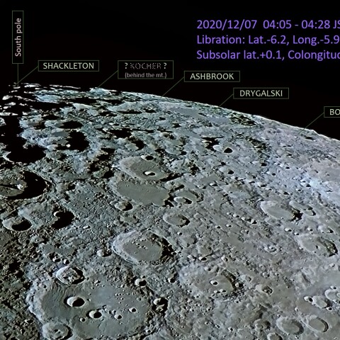 月南部秤動域のクレーター2020/12/07