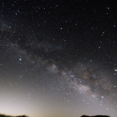 春に見る夏の天の川