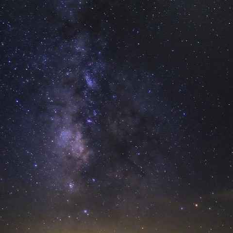 星夜の槍ヶ岳