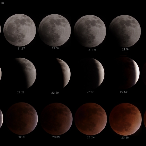 皆既月食2011/12/10（前半のみ）