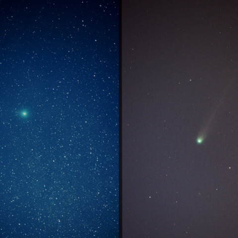 SWAN彗星とLEMMON彗星 2025/10/17