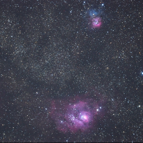 この天体は何でしょう？ M8とM20の間