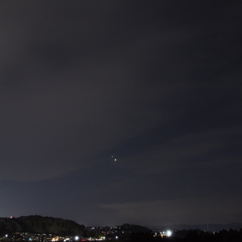 金星，木星の接近 2023/3/1