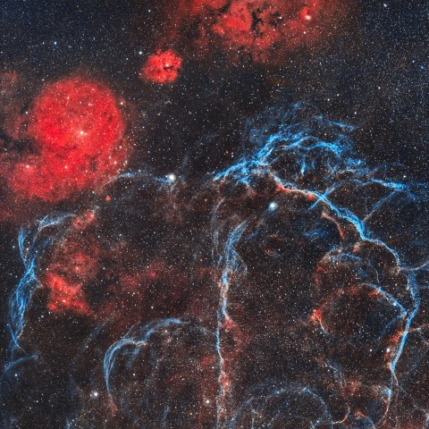 Gum Nebula and Vela Supernova Remnant